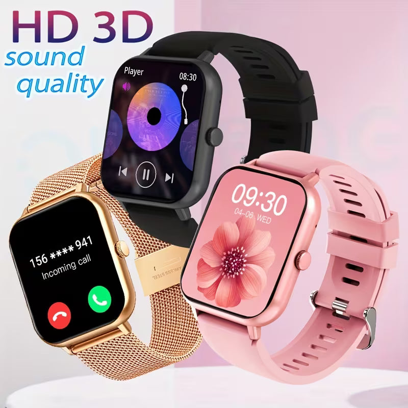 Focwony Smart Watch Compatible for Android/iOS Phones, 1.83” Full Touch Screen Fitness Tracker with,, Voice Control, 100+ Sport Modes, Step Counter, Smartwatch Suitable for & Android Smartphones write discription for this